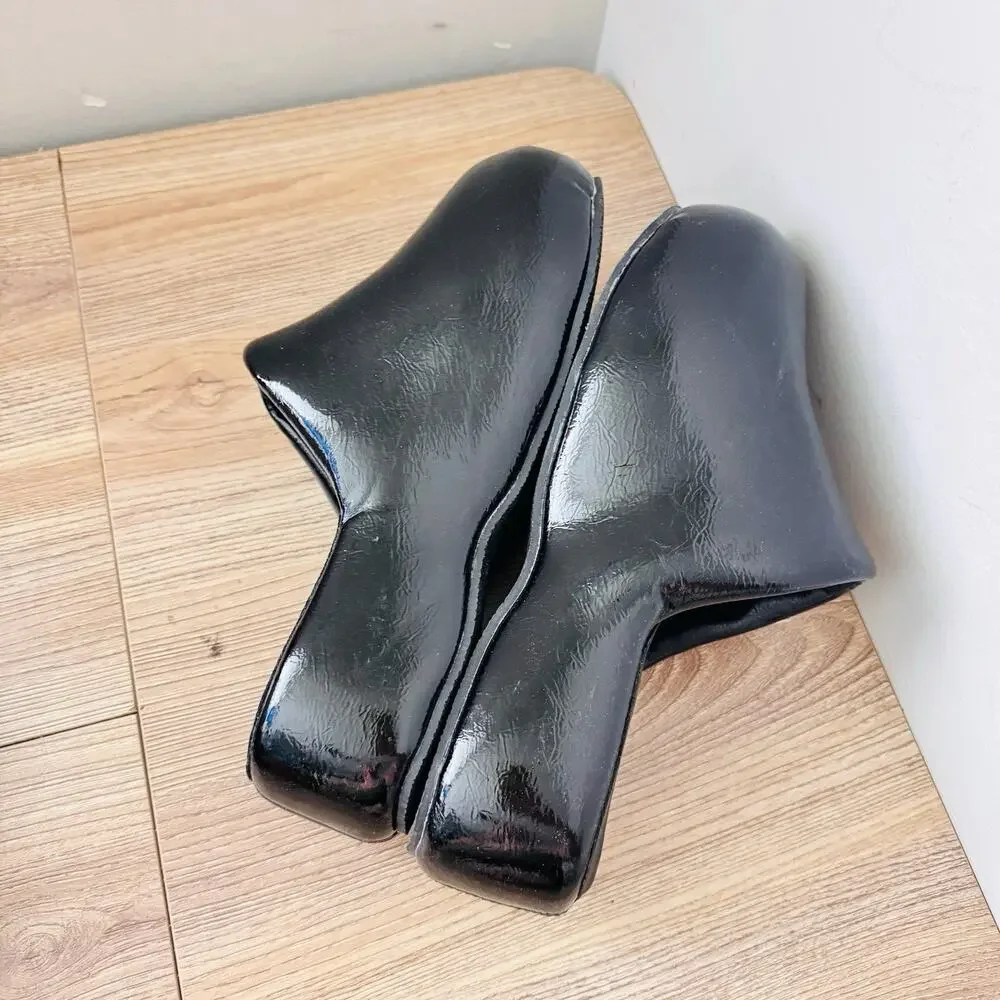 Coconuts by Matisse Bubble Clogs Black Patent Leather Women’s Size 9